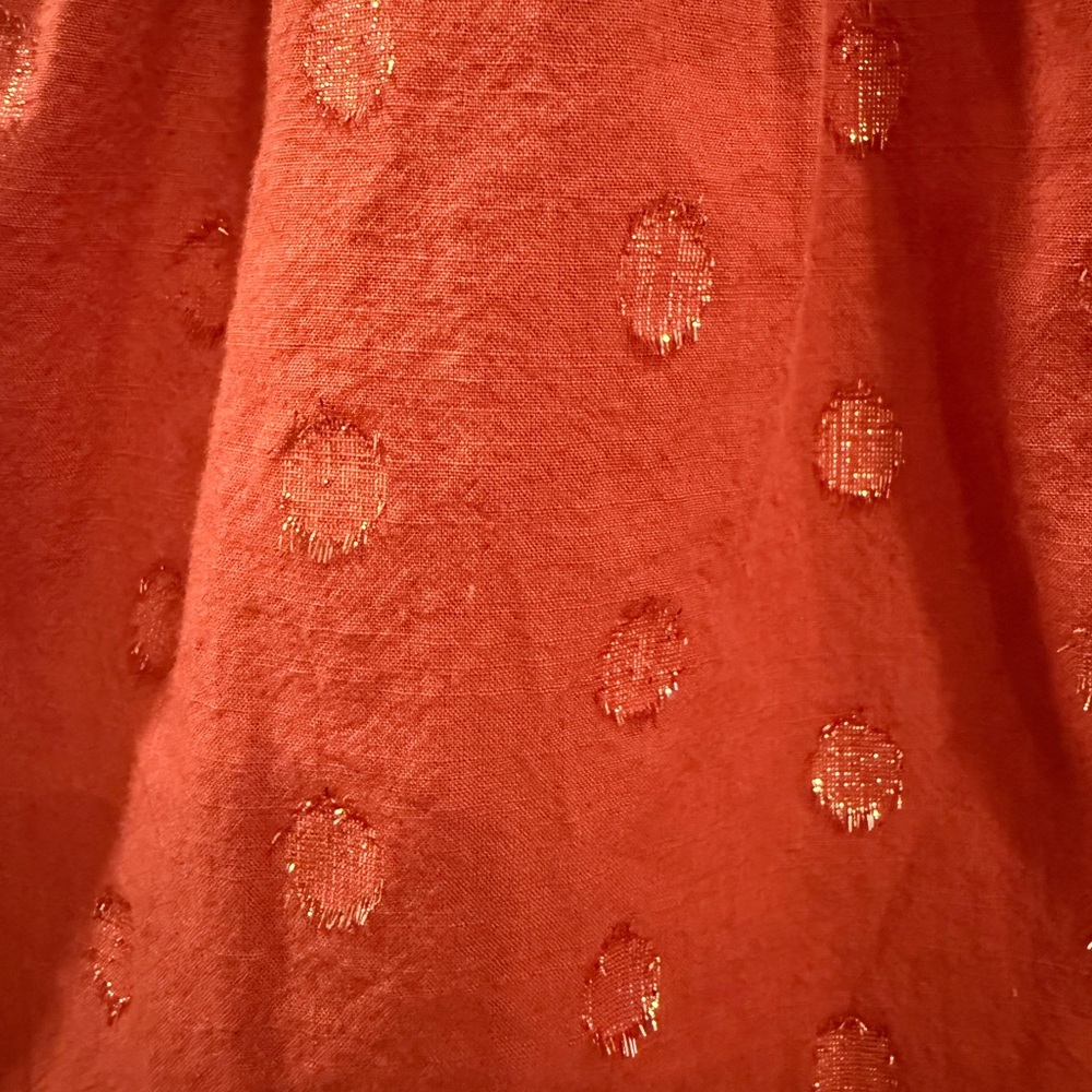 LC Lauren Conrad Orange Blouse sz XS - Picture 6 of 7